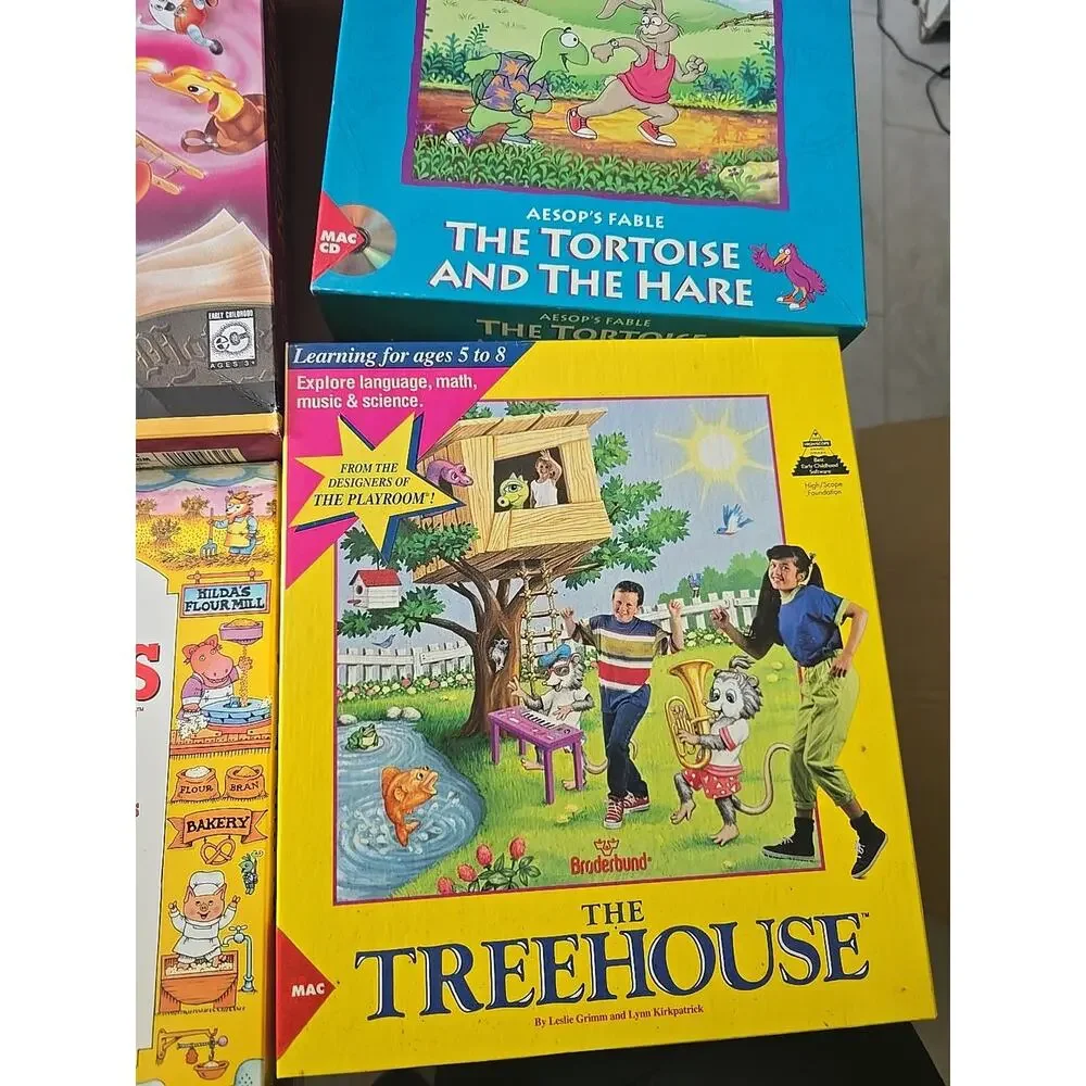 Lot of‎ 6 Vintage Movie Prop Development Children's PC Boxes Only No Games!